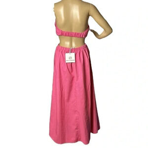Pink Diamond dress sz 6. Pink Brynlee strapless linen blend,event ,evening, sexy